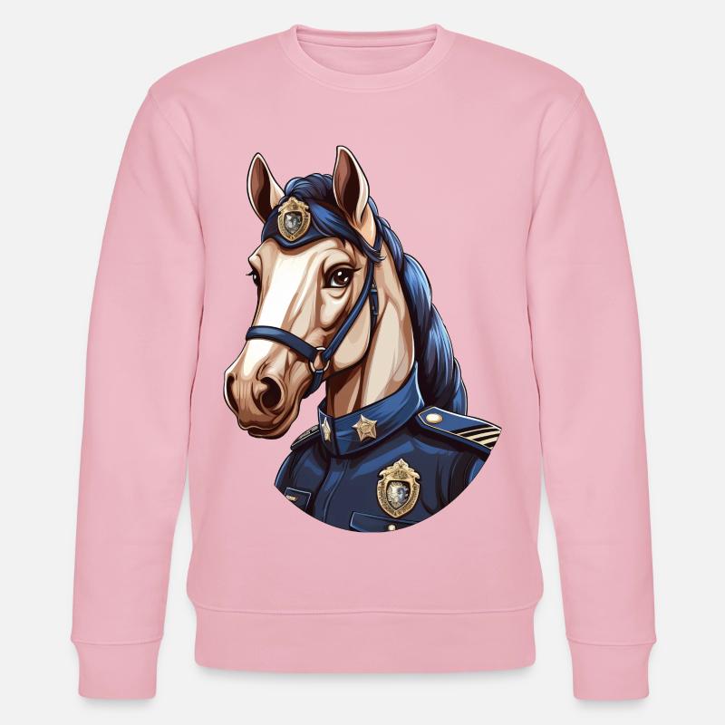 Polizei Pferd - Stanley/Stella Unisex Bio-Sweatshirt CHANGER  - Hellrosa
