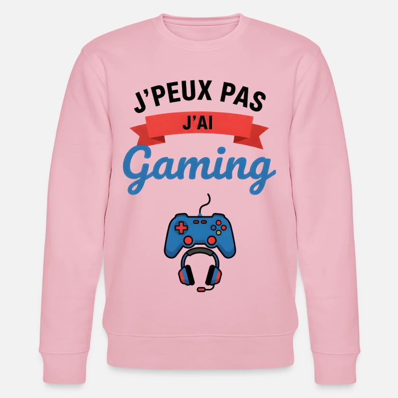 J'peux pas j'ai Gaming - Sweat bio CHANGER Stanley/Stella Unisexe - rose pâle