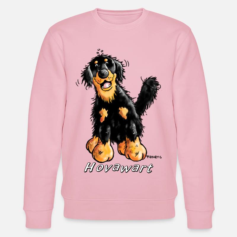 Fröhlicher Hovawart - Stanley/Stella Unisex Bio-Sweatshirt CHANGER  - Hellrosa