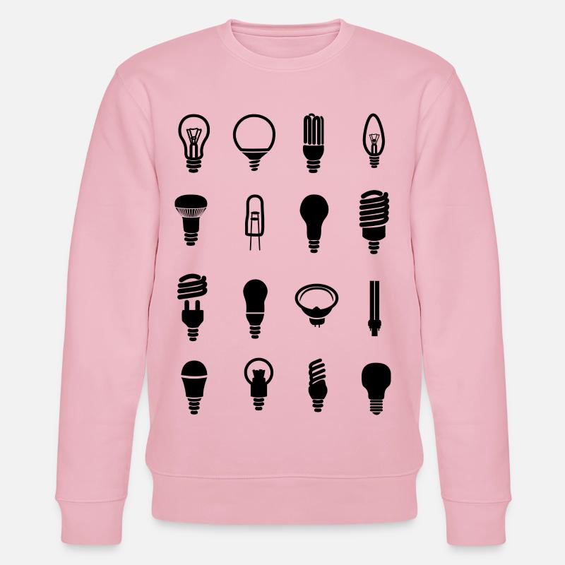 Glühbirne - Stanley/Stella Unisex Bio-Sweatshirt CHANGER  - Hellrosa