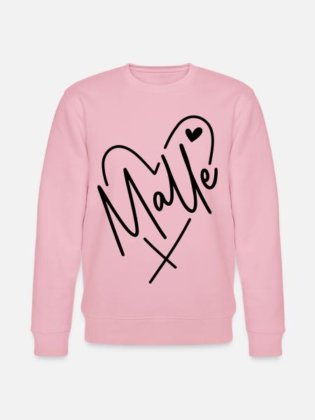 Malle Herz - Stanley/Stella Unisex Bio-Sweatshirt CHANGER - Hellrosa