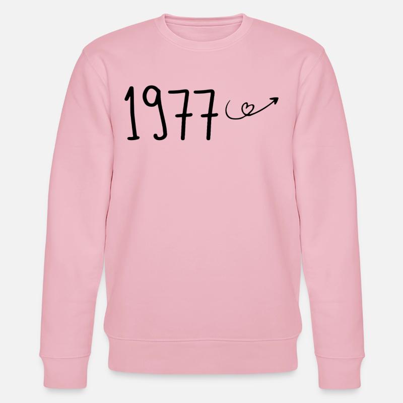 1977 Jubiläum 1977 Retro 1977 - Stanley/Stella Unisex Bio-Sweatshirt CHANGER  - Hellrosa