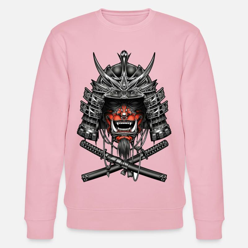 Samurai, fighter - Stanley/Stella CHANGER Unisex Organic Sweatshirt - cotton pink
