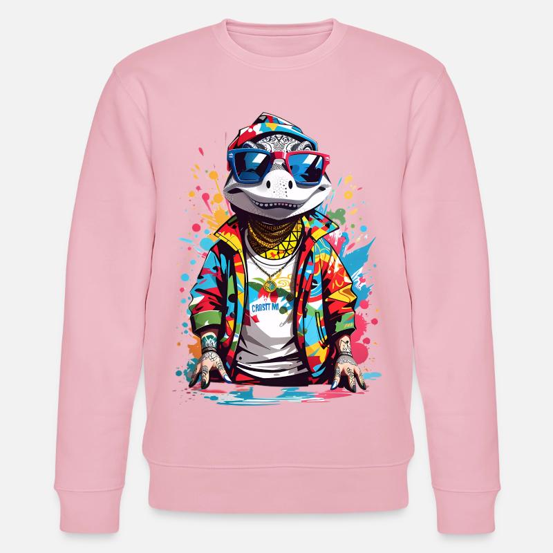 Crocodile cool - Sweat bio CHANGER Stanley/Stella Unisexe - rose pâle
