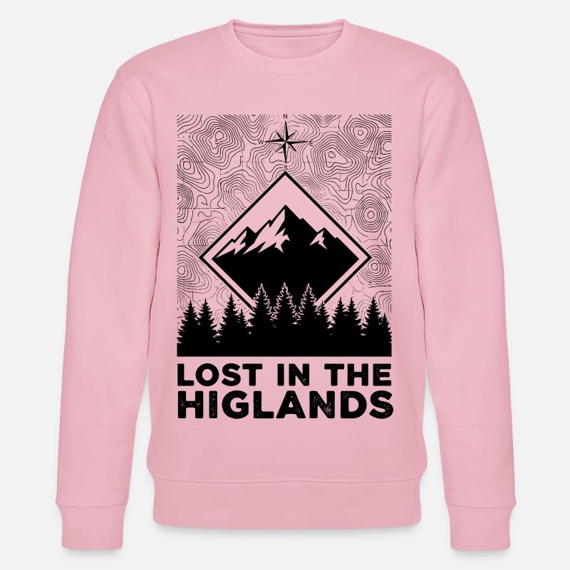 Perdu dans les Highlands - Sweat bio CHANGER Stanley/Stella Unisexe - rose pâle