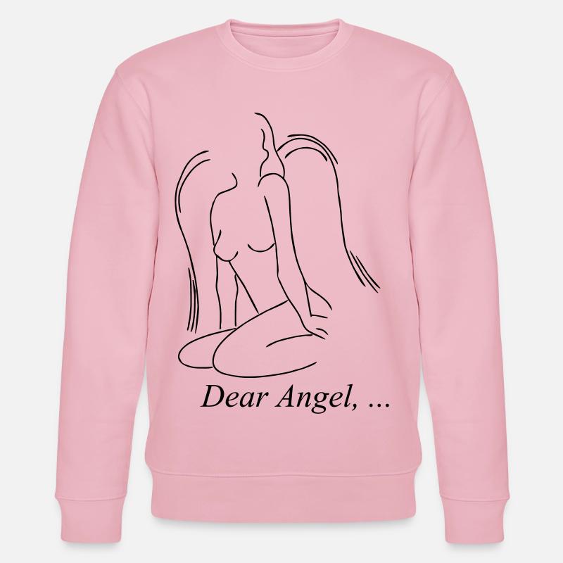 Dear Angel, ... - Stanley/Stella Unisex Bio-Sweatshirt CHANGER  - Hellrosa
