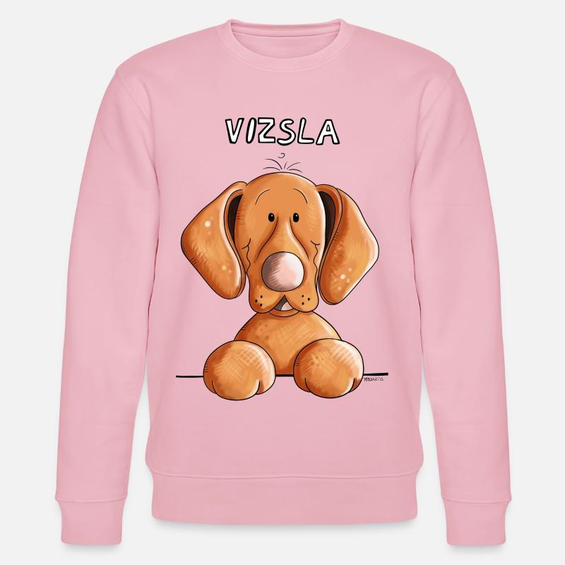 Neugieriger Vizsla - Stanley/Stella Unisex Bio-Sweatshirt CHANGER  - Hellrosa