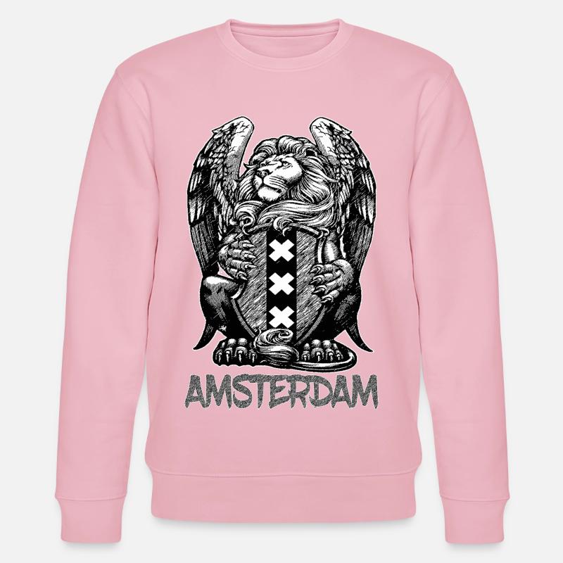 Löwe Amsterdam - Stanley/Stella Unisex Bio-Sweatshirt CHANGER  - Hellrosa