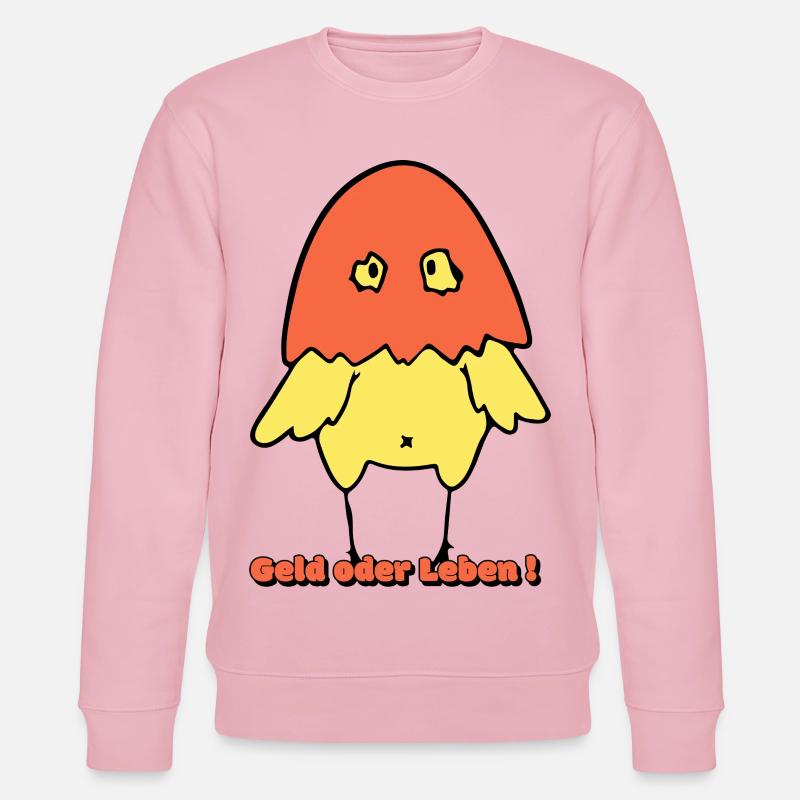 Geld oder Leben!  - Stanley/Stella Unisex Bio-Sweatshirt CHANGER  - Hellrosa