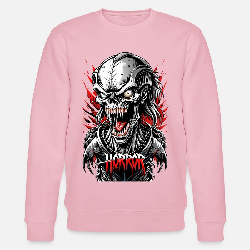 Horror - Stanley/Stella Unisex Bio-Sweatshirt CHANGER  - Hellrosa