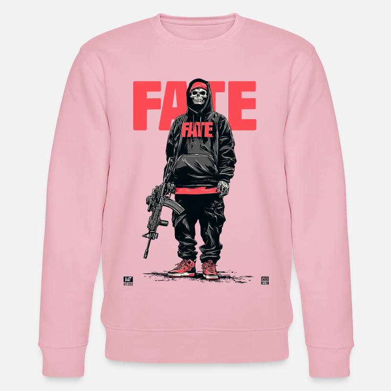 Fate Skeleton - Stanley/Stella CHANGER Unisex Organic Sweatshirt - cotton pink