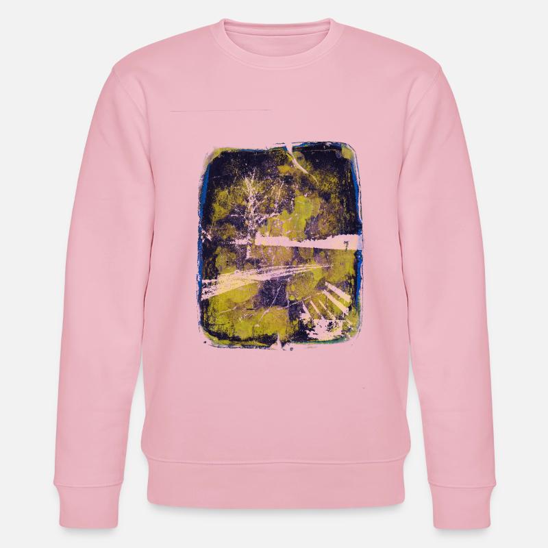 Bench with lime tree - Stanley/Stella CHANGER Unisex Organic Sweatshirt - cotton pink