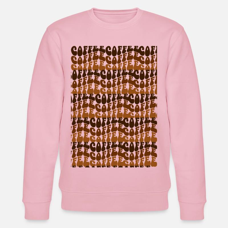 coffee coffee coffee - Stanley/Stella Unisex Bio-Sweatshirt CHANGER - Hellrosa