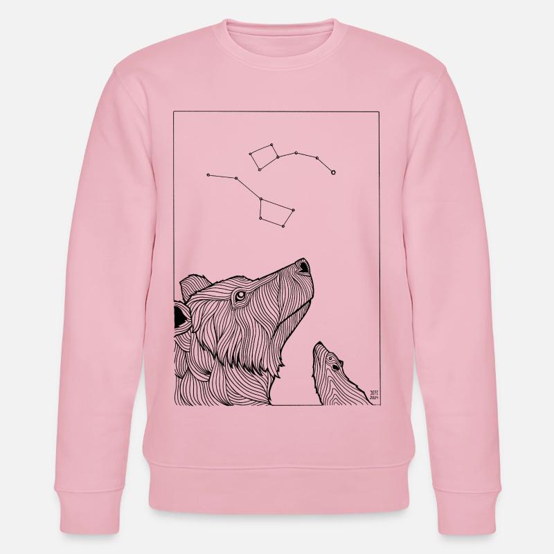 Ursa - Stanley/Stella Unisex Bio-Sweatshirt CHANGER  - Hellrosa