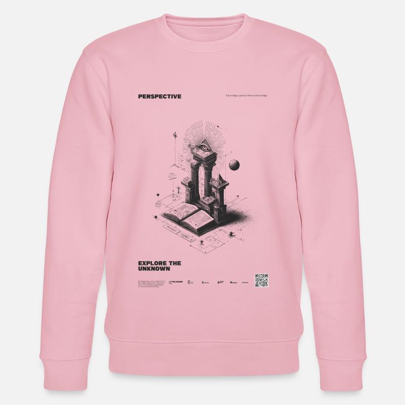 Perspective de l’espace-temps - Sweat bio CHANGER Stanley/Stella Unisexe - rose pâle