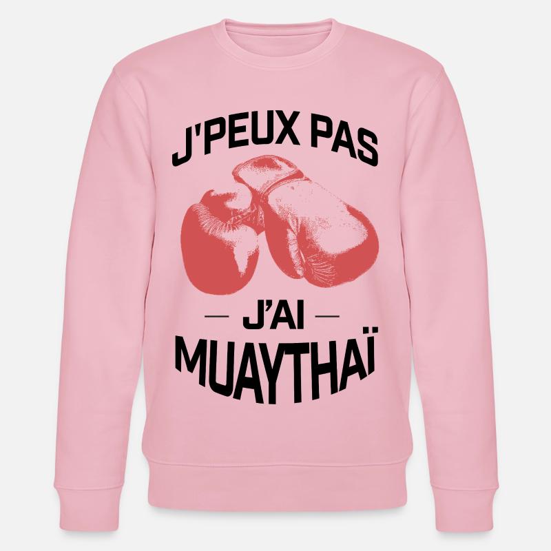 J'PEUX PAS J'AI MUAYTHAI - Sweat bio CHANGER Stanley/Stella Unisexe - rose pâle