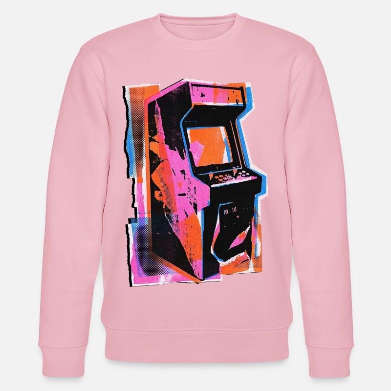 Machine de jeu Retro Wave Gamer - Sweat bio CHANGER Stanley/Stella Unisexe - rose pâle