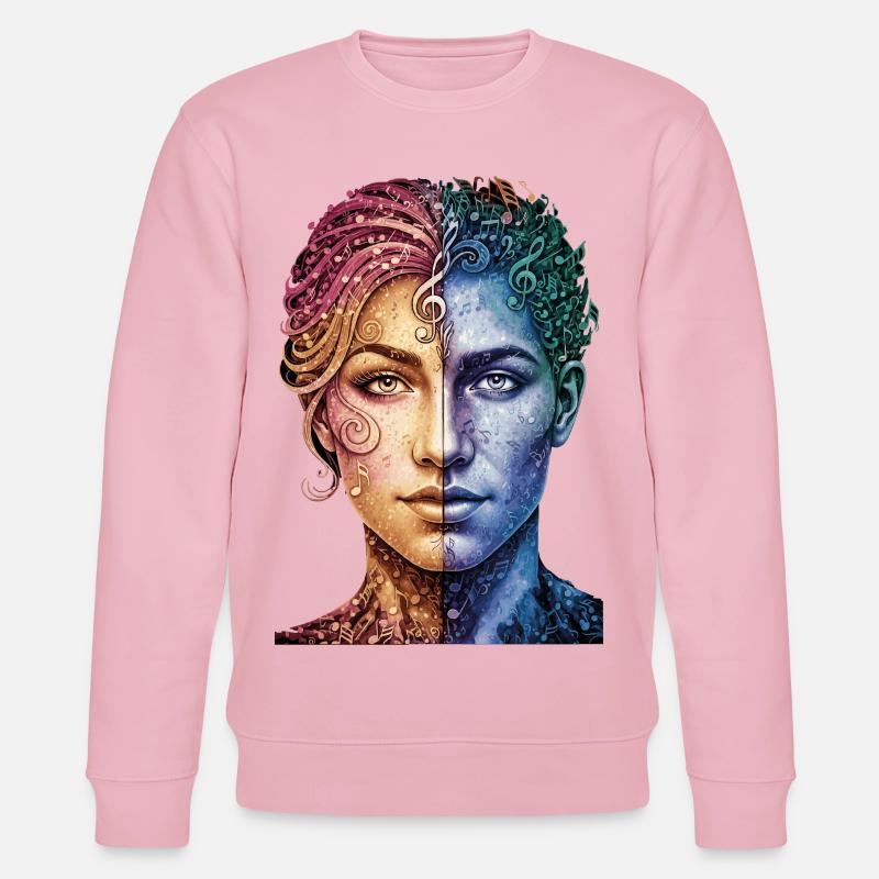 Music_is_equal - Sweat bio CHANGER Stanley/Stella Unisexe - rose pâle