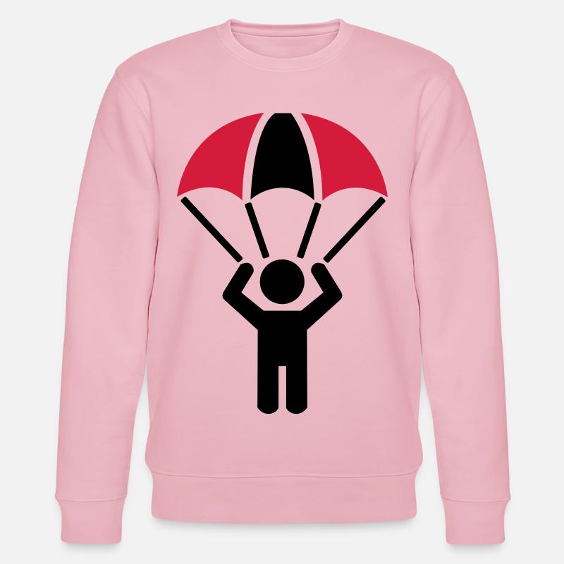 Fallschirm - Stanley/Stella Unisex Bio-Sweatshirt CHANGER - Hellrosa