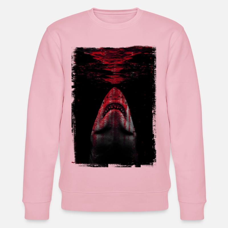 Der Hai - Stanley/Stella Unisex Bio-Sweatshirt CHANGER  - Hellrosa
