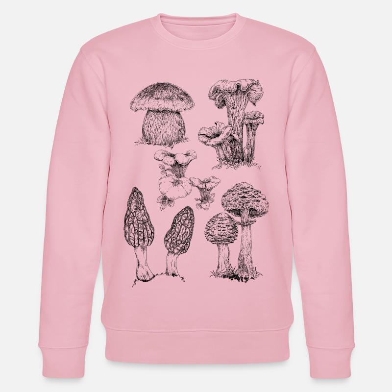 Champignons - Stanley/Stella Unisex Bio-Sweatshirt CHANGER  - Hellrosa