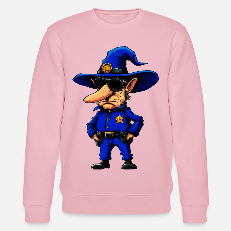 Polizist Zauberer - Stanley/Stella Unisex Bio-Sweatshirt CHANGER  - Hellrosa