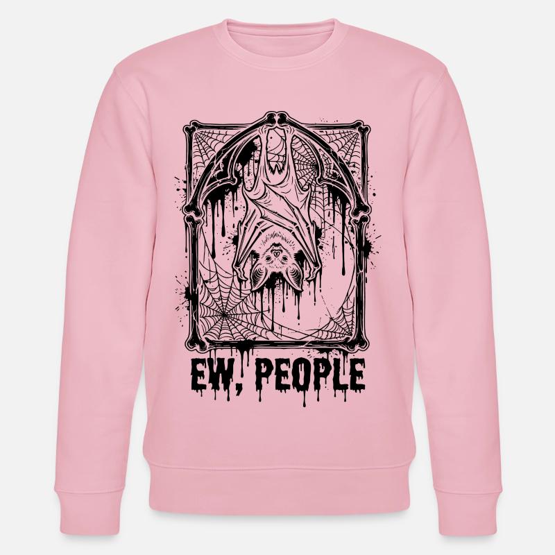 Ew, les gens Bat Gothic - Sweat bio CHANGER Stanley/Stella Unisexe - rose pâle