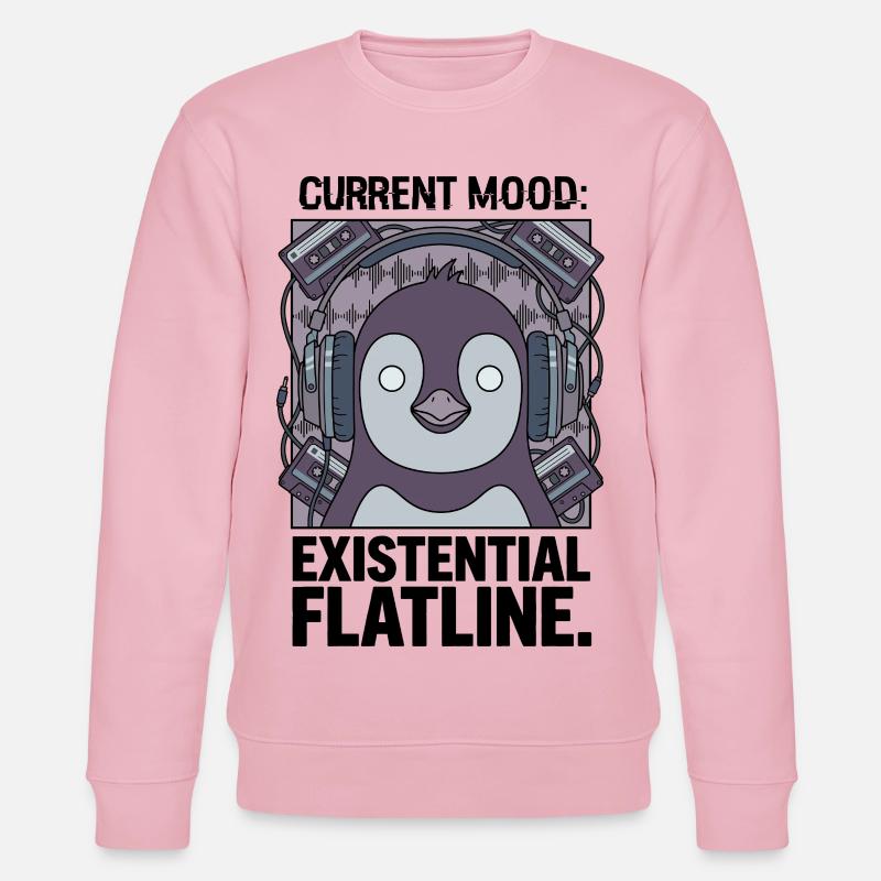 Aktuelle Stimmung Existenzielle Nulllinie - Stanley/Stella Unisex Bio-Sweatshirt CHANGER - Hellrosa