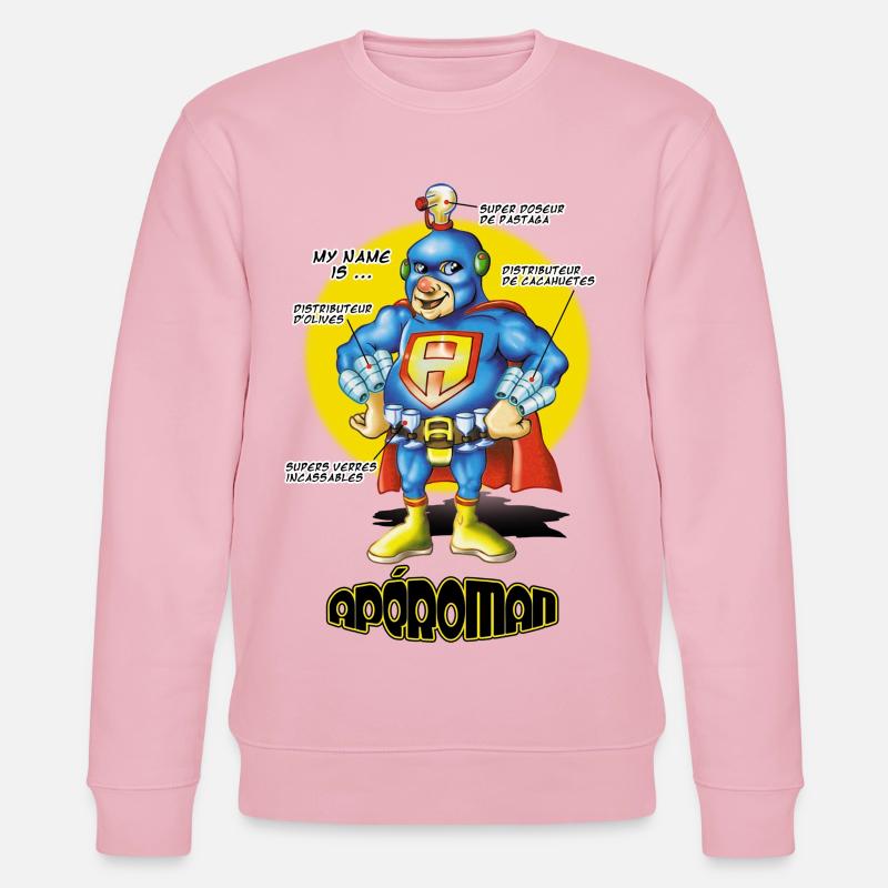 apéroman - Stanley/Stella Unisex Bio-Sweatshirt CHANGER  - Hellrosa