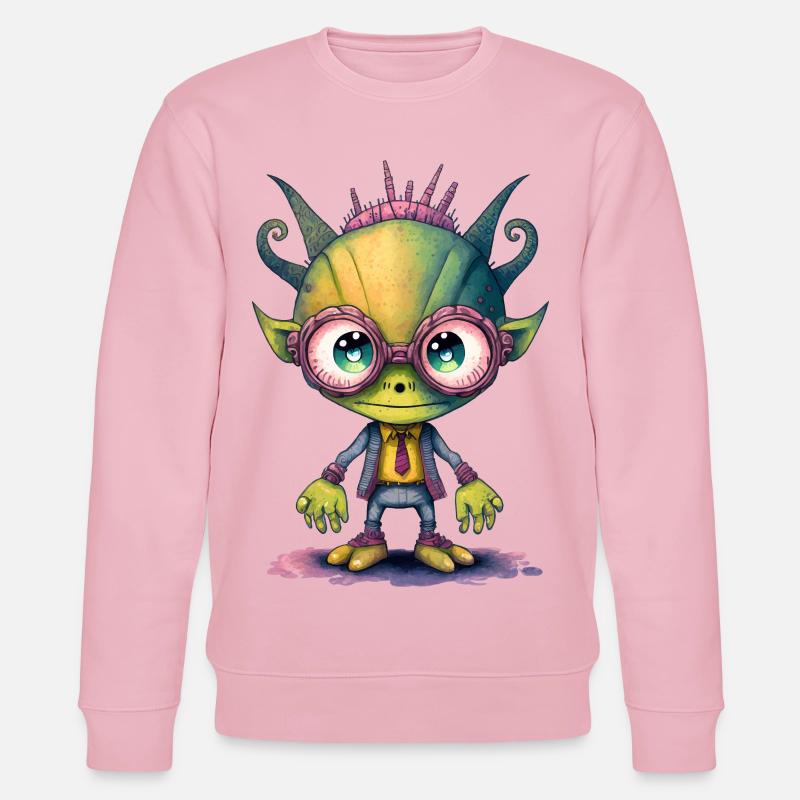 NERDY forever - Nerdy Alien - Sweat bio CHANGER Stanley/Stella Unisexe - rose pâle