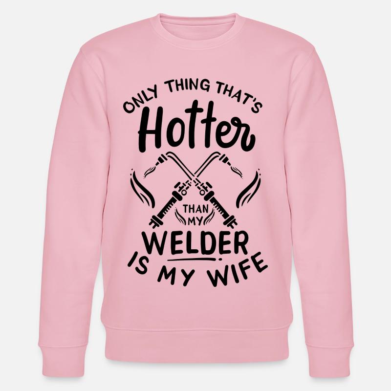 Schweißer Ehemann - Stanley/Stella Unisex Bio-Sweatshirt CHANGER  - Hellrosa