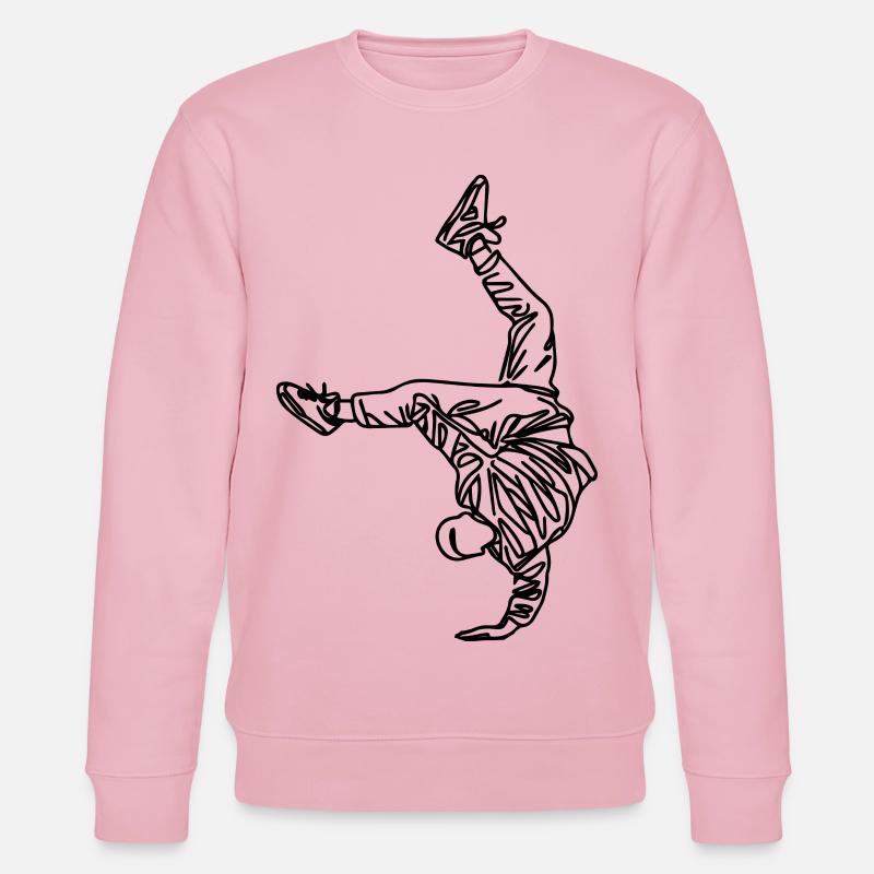 Dessin de breakdancer - Sweat bio CHANGER Stanley/Stella Unisexe - rose pâle