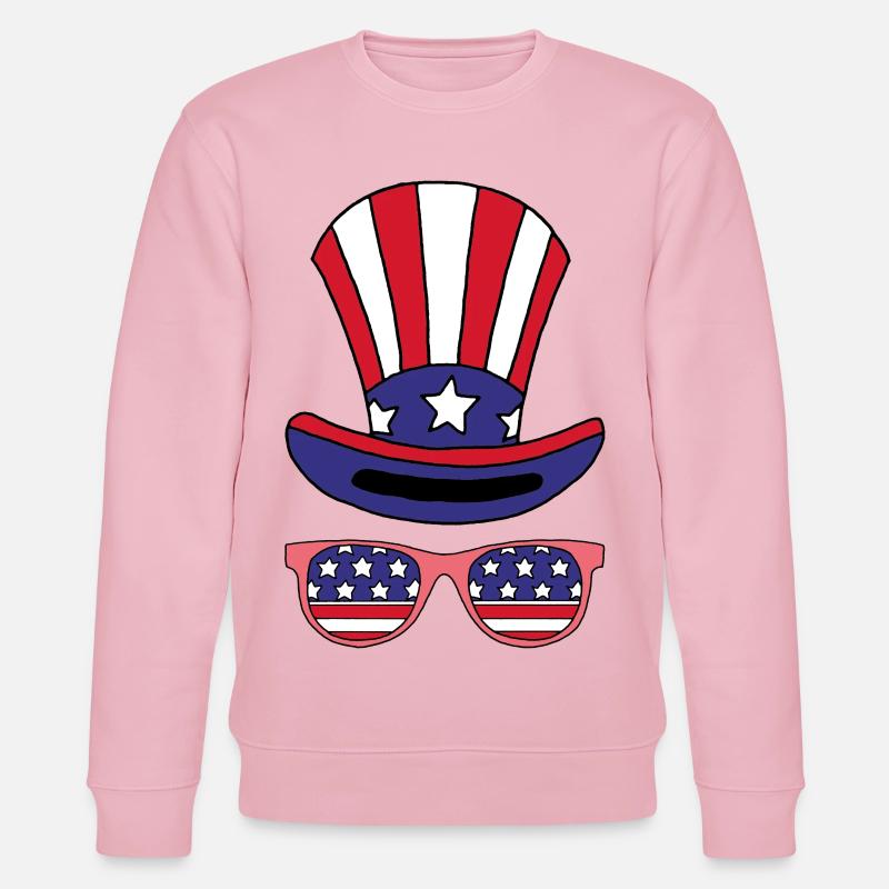 Das ist Amerika! - Stanley/Stella Unisex Bio-Sweatshirt CHANGER  - Hellrosa