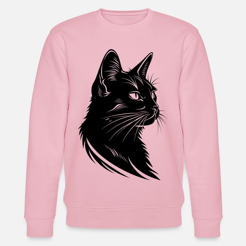 Dessin de chat - Sweat bio CHANGER Stanley/Stella Unisexe - rose pâle
