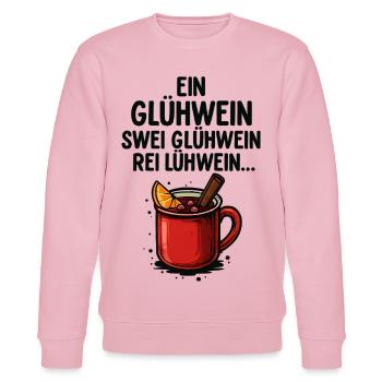 Ein Glühwein, swei Glühwein – Lustig Weihnachten - Stanley/Stella Unisex Bio-Sweatshirt CHANGER  - Hellrosa - Vorne - Jaron (178cm) & Liana (172cm)