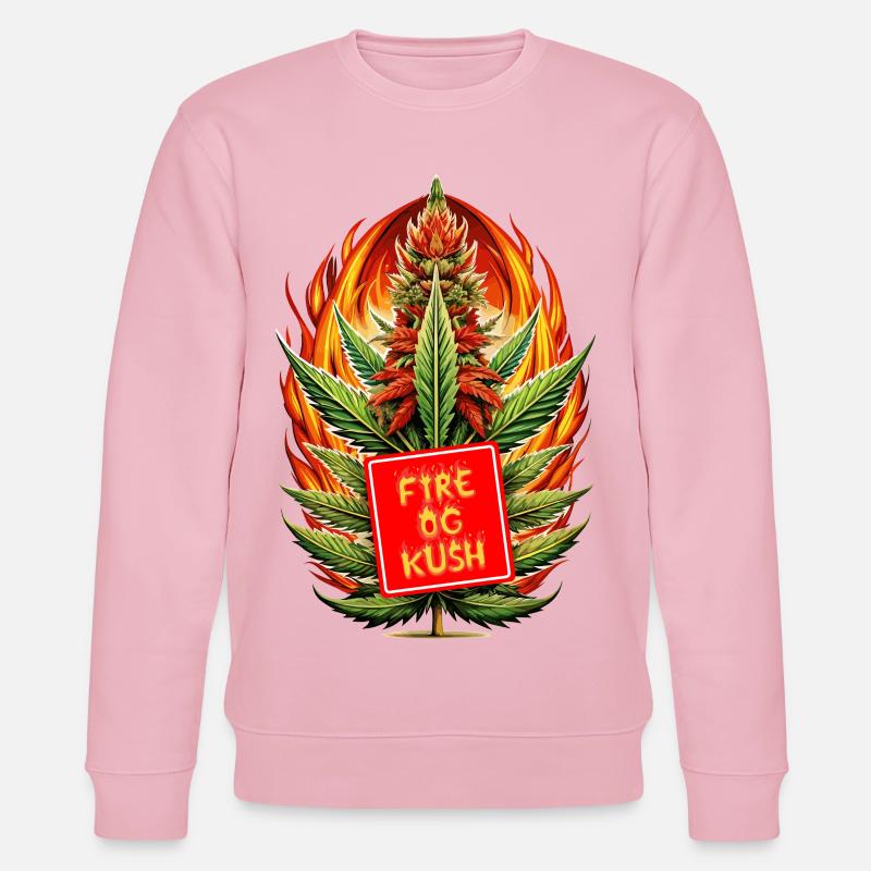 Feu Og Kush - Sweat bio CHANGER Stanley/Stella Unisexe - rose pâle