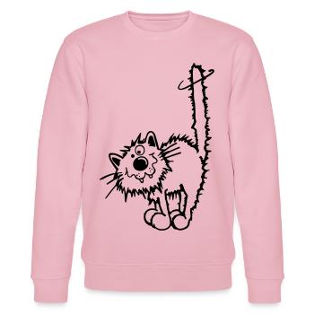 Drôle Chat - Sweat bio CHANGER Stanley/Stella Unisexe - rose pâle - Devant - Jaron (178cm) & Liana (172cm)