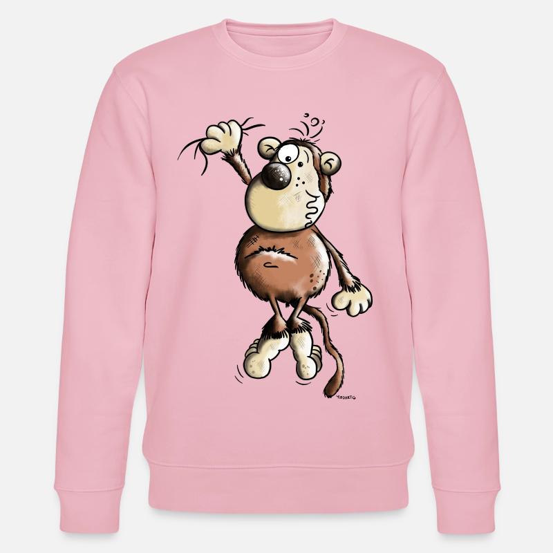 Abenteuerlustiger Affe - Stanley/Stella Unisex Bio-Sweatshirt CHANGER  - Hellrosa
