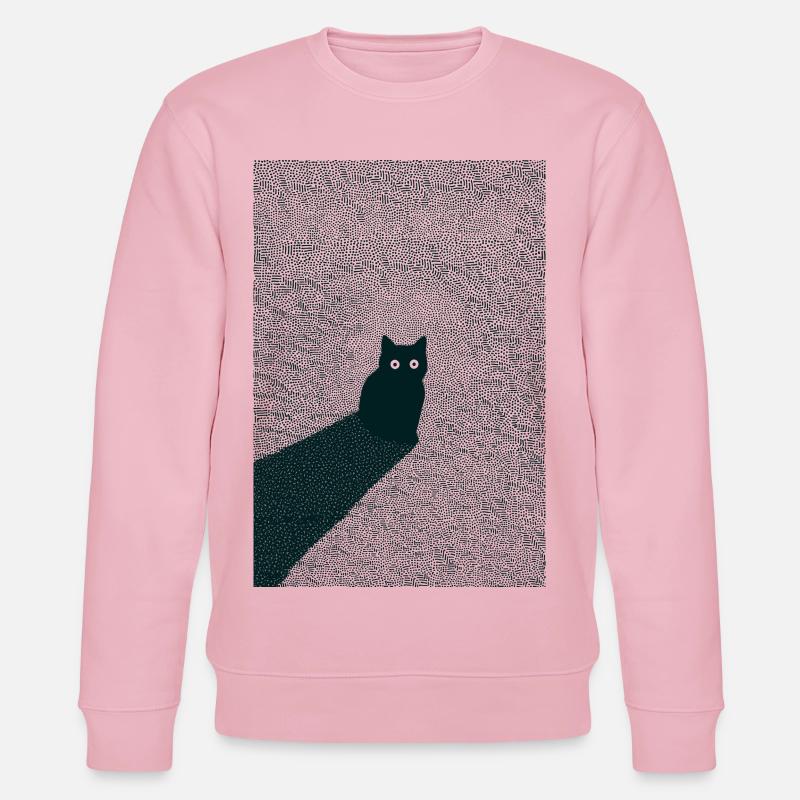 Kitty Dots - Stanley/Stella Unisex Bio-Sweatshirt CHANGER  - Hellrosa