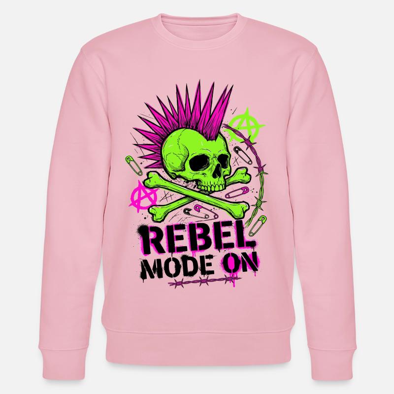 Mode Rebelle activé - Sweat bio CHANGER Stanley/Stella Unisexe - rose pâle