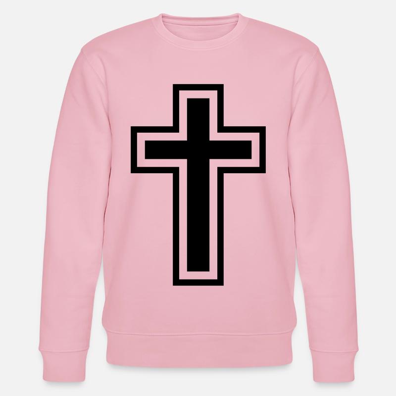 Croix - Sweat bio CHANGER Stanley/Stella Unisexe - rose pâle