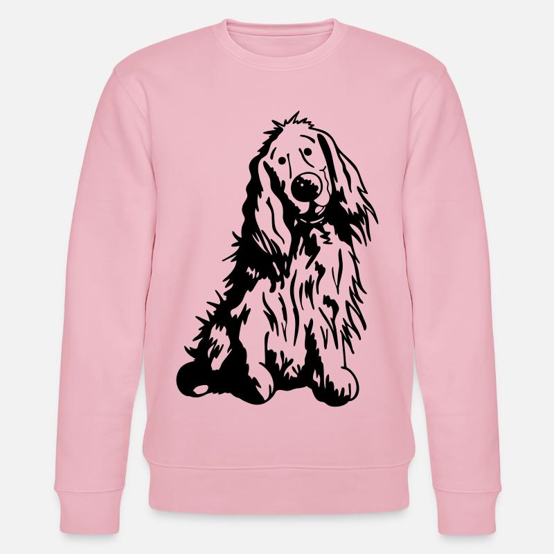 Verträumter Cocker Spaniel - Stanley/Stella Unisex Bio-Sweatshirt CHANGER  - Hellrosa