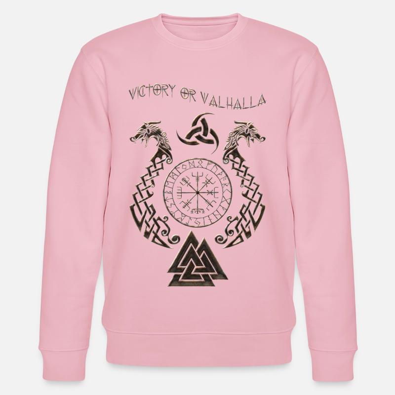 Viking symbol - Stanley/Stella CHANGER Unisex Organic Sweatshirt - cotton pink