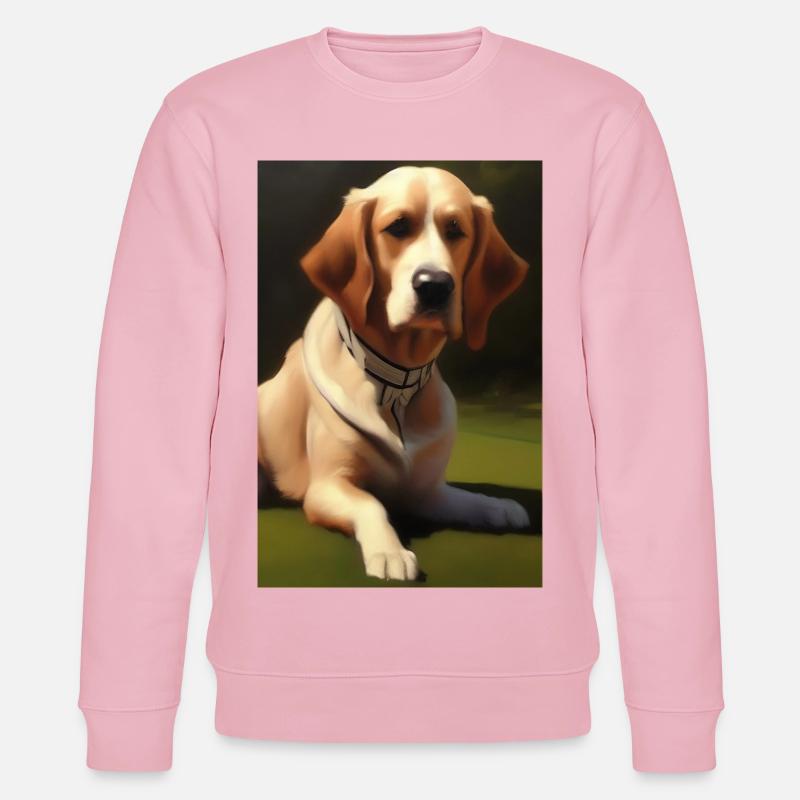 Hunde Bild - Stanley/Stella Unisex Bio-Sweatshirt CHANGER  - Hellrosa