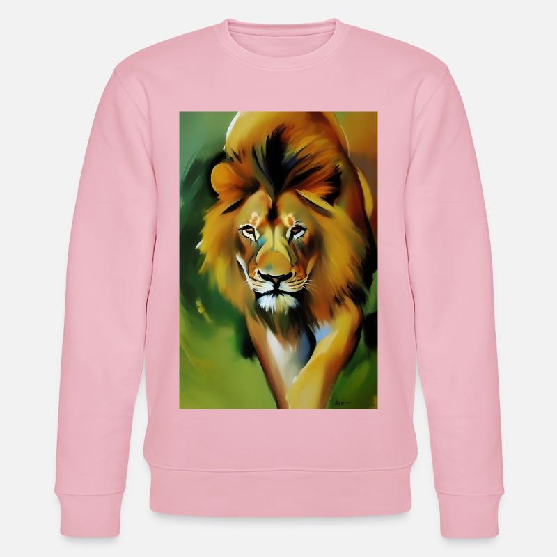 Löwen King - Stanley/Stella Unisex Bio-Sweatshirt CHANGER  - Hellrosa