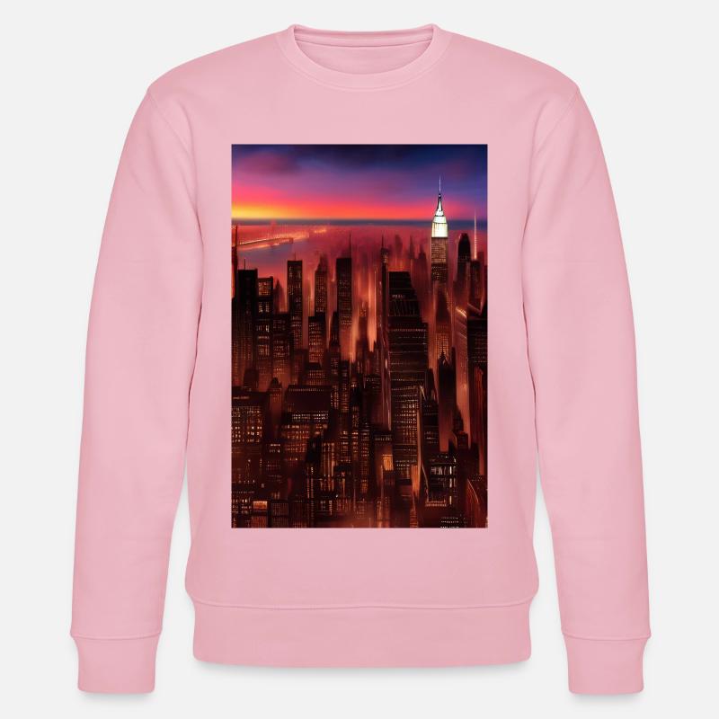 New York City Skyline - Stanley/Stella Unisex Bio-Sweatshirt CHANGER  - Hellrosa