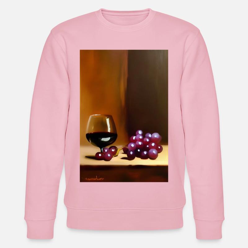 Wein Trinker - Stanley/Stella Unisex Bio-Sweatshirt CHANGER  - Hellrosa