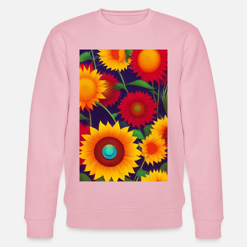 Sonnenblumen - Stanley/Stella Unisex Bio-Sweatshirt CHANGER  - Hellrosa