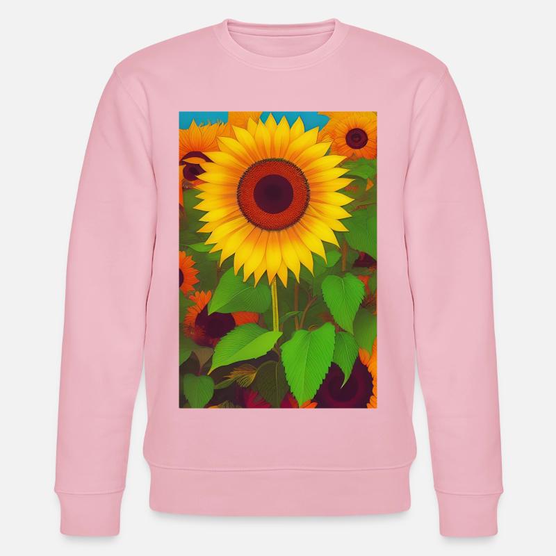 Sonnenblumen - Stanley/Stella Unisex Bio-Sweatshirt CHANGER  - Hellrosa