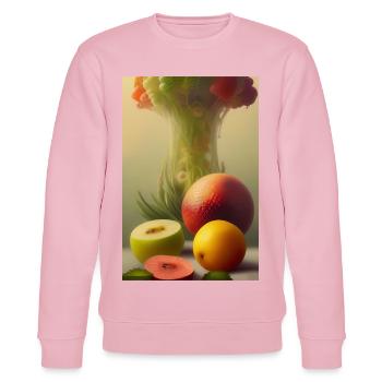 Fruit - Sweat bio CHANGER Stanley/Stella Unisexe - rose pâle - Devant - Jaron (178cm) & Liana (172cm)